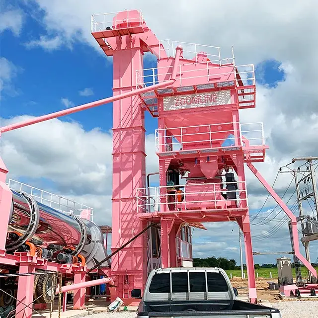 Road Equipment 120T/H Mobile Asphalt Mixing Plant Price