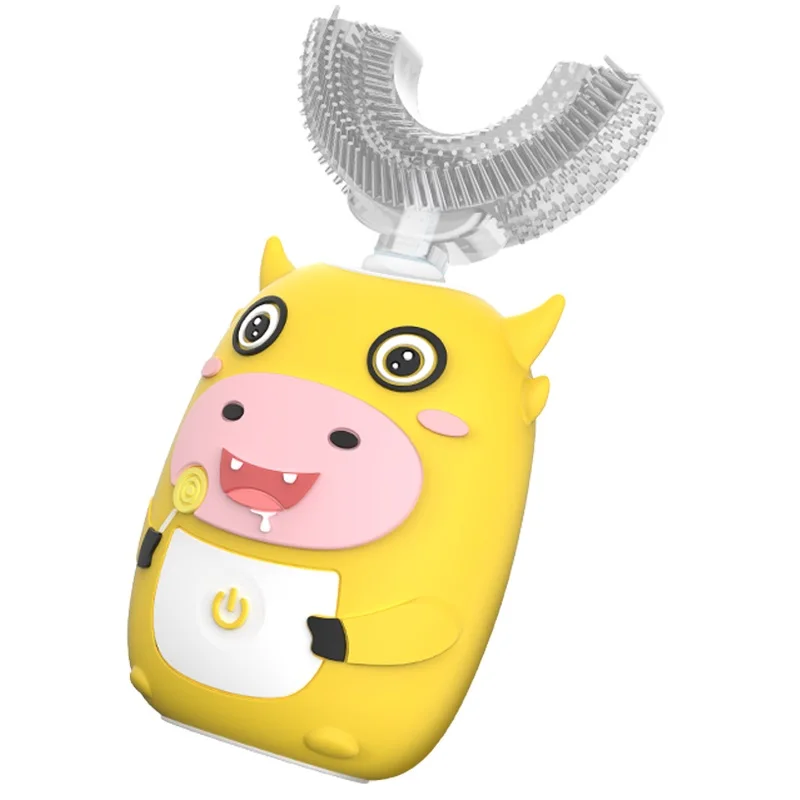 Powerful Clean Ushaped Soft Kids Toothbrush Sonic Electric U Shape Cartoon Music Customized Toothbrush