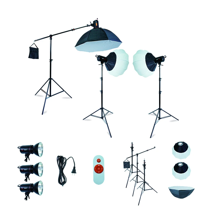 Professional Photo Studio Accessories 150W LED Continuous Photography Lighting Kit with Softbox and Stand