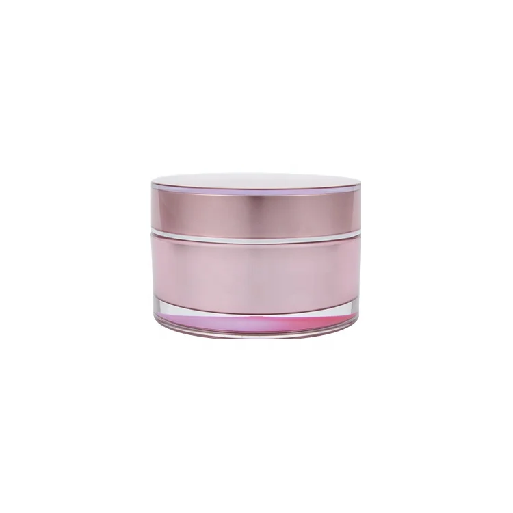 1oz 1.7oz 2oz 15ml 30ml 50ml 60ml 100ml round acrylic pot moisturizer sample jar plastic jars screw cap pink cosmetic jar
