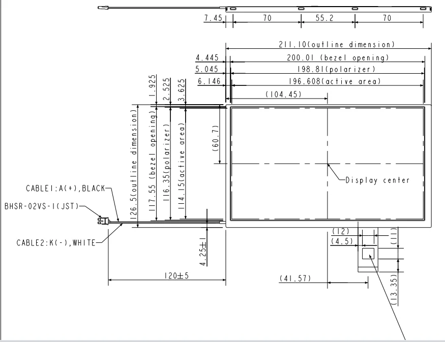 40 Pin 9 Inch TFT Display LCD Panel 1024*600 High Resolution TN Screen OEM Design LCD Screen Panel