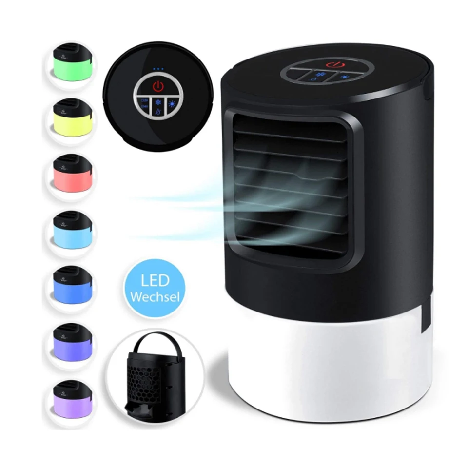 2020 Portable Air Conditioner Small Personal Air Cooler(Black)