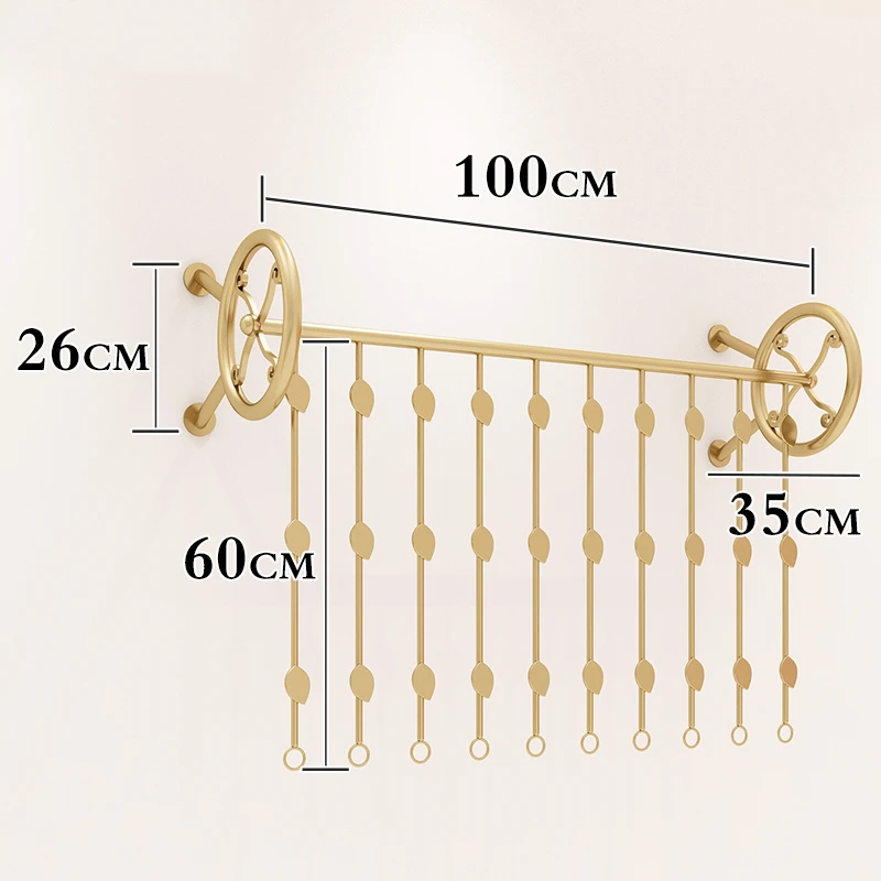 Clothing Store Display Stand Racks Shelf Clothes Rack Metal Wall Mounted Garments Racks Manufacturer Customized
