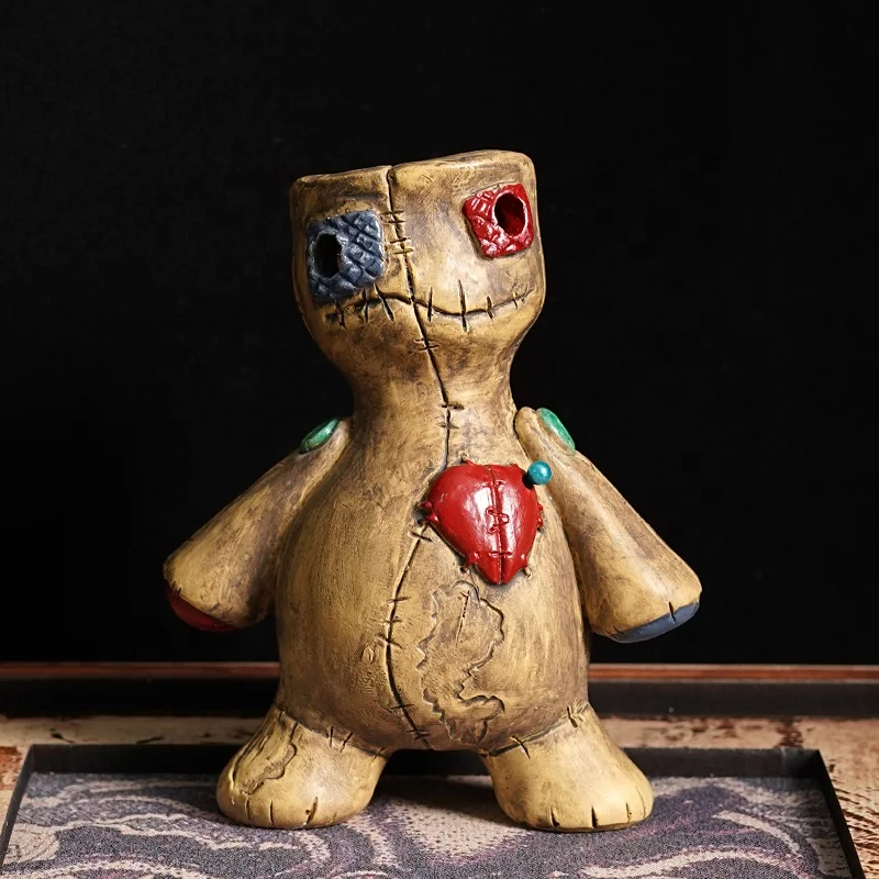 Horror Cursed Doll Halloween Aromatherapy Ornament Voodoo Doll Spray Decoration Office Desktop Decoration