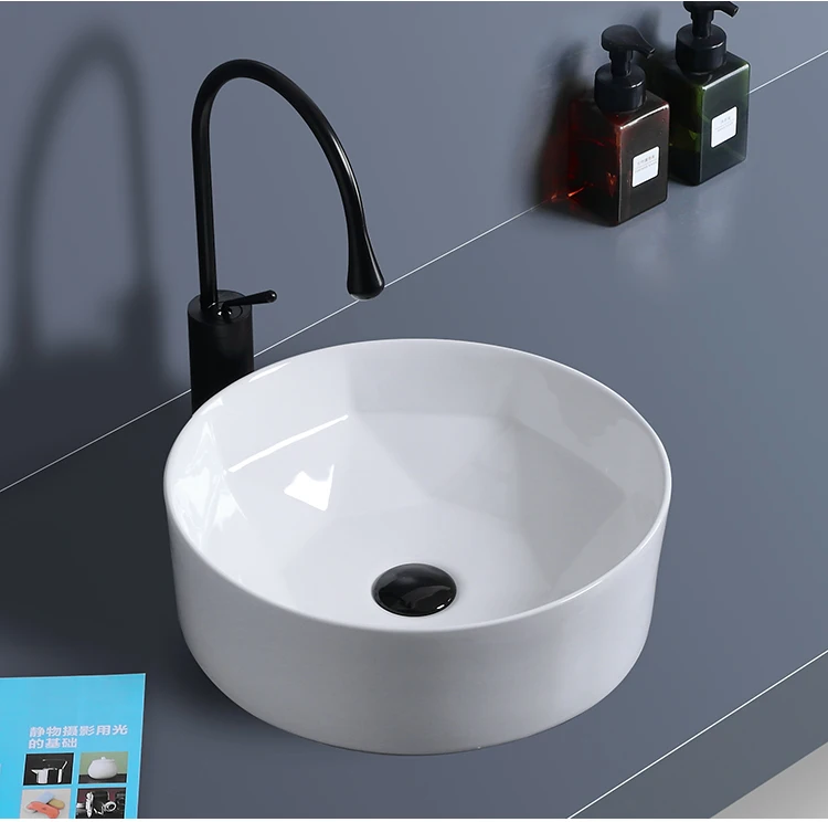 KD-113AB Fancy Bathroom Products Diamond Design Washing Sink Bowl Chaozhou Counter Top Ceramic Cabinet Wash Hand Basin