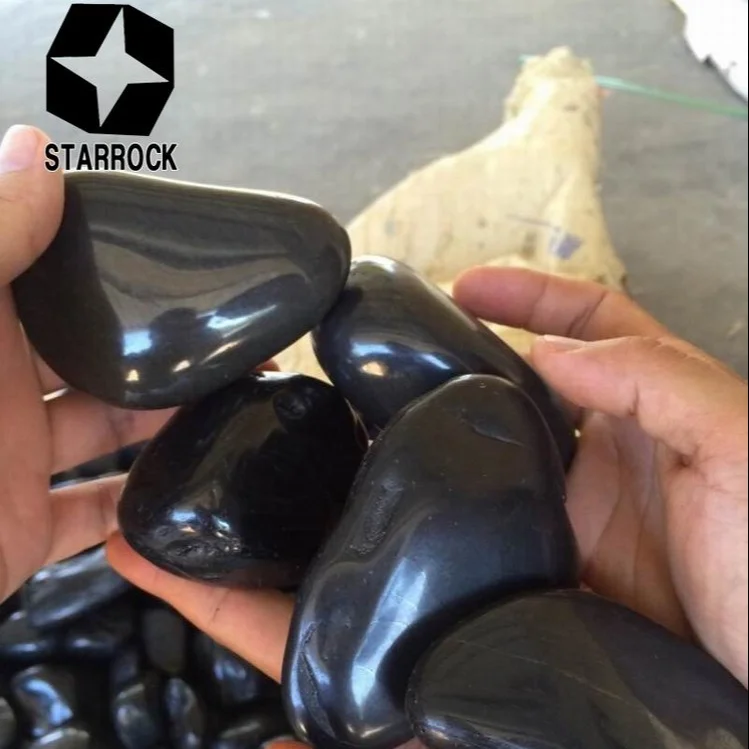 
Chinese Pebble Stone River for landscape black Pebble Stone 