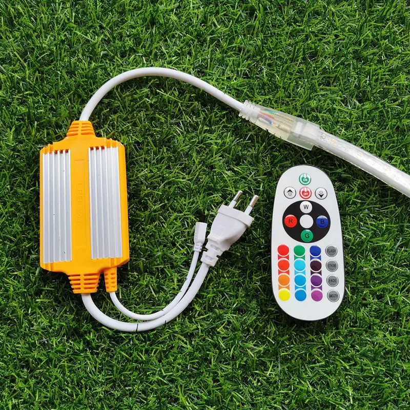 High Voltage 220V Rgb Controller New Explosion-Proof Waterproof Ip68 Aluminum Shell 4P Smd5050 Led Strip Light Controller