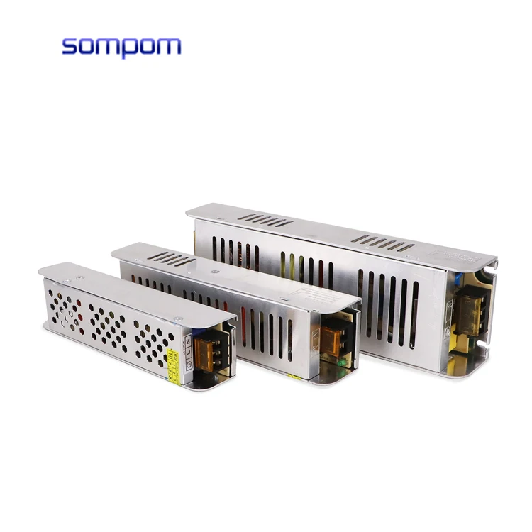 SOMPOM 110V 220V AC to DC 12V 20A Slim Led Lighting импульсный источник питания 12V 20Amp Светодиодная лента