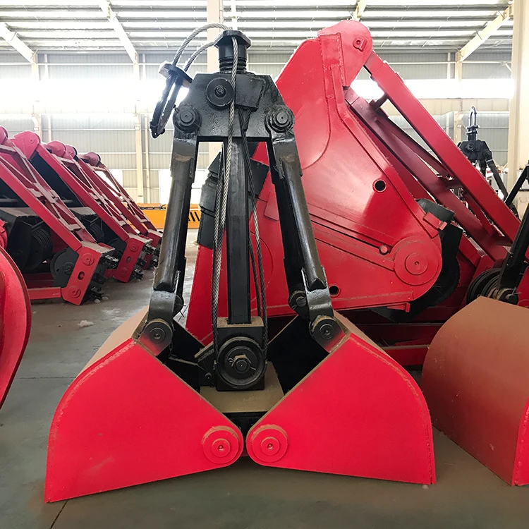 0.5 Cube To 20 Cube Multi-functional Wireless Remote Control Grabber Crane Hydraulic Grab For Use With Overhead Cranes