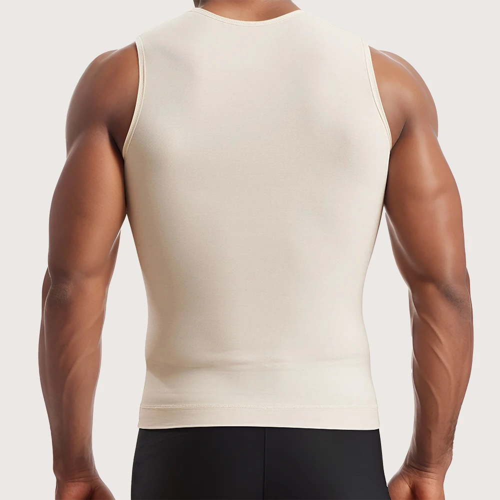 S-SHAPER мужчин после хирургического улучшения осанки для похудения жилет Корректирующее белье без