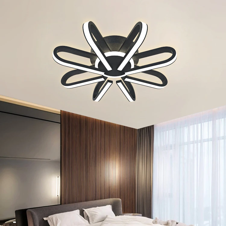 Classic remote black suspended multi color office home led ceiling light