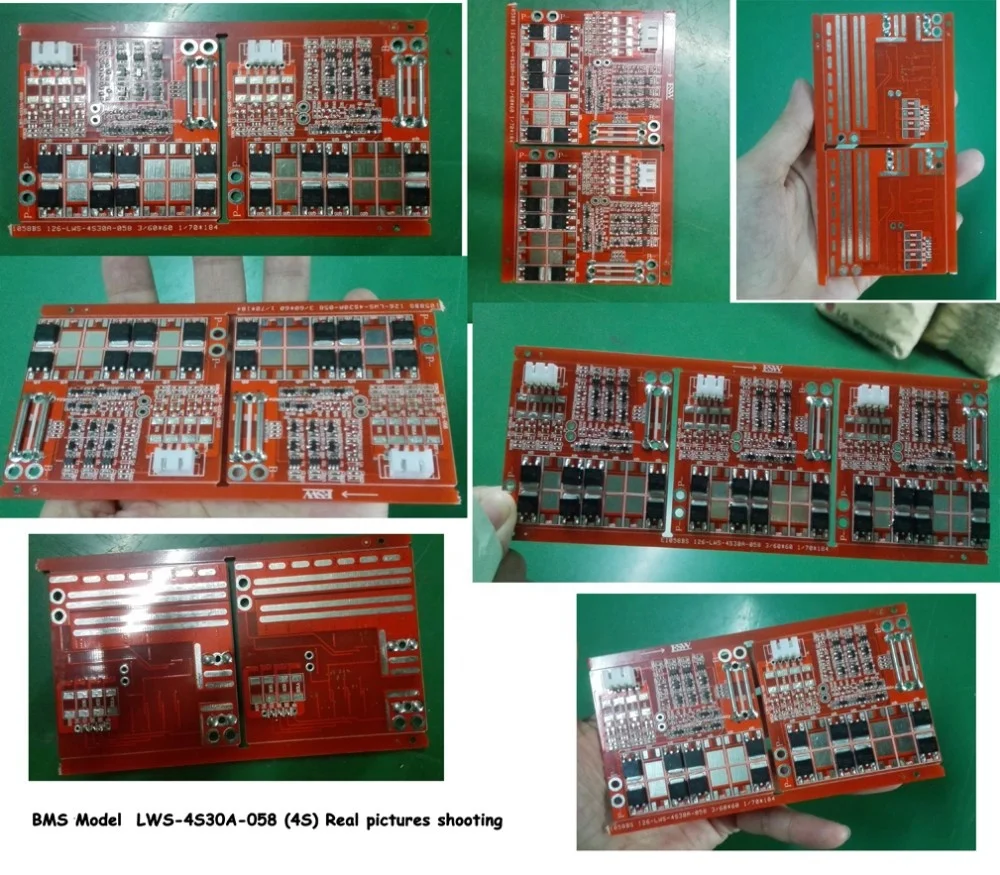 Lithium ion/Lifepo4 battery PCM 3s 4s 30a /BMS/PCB