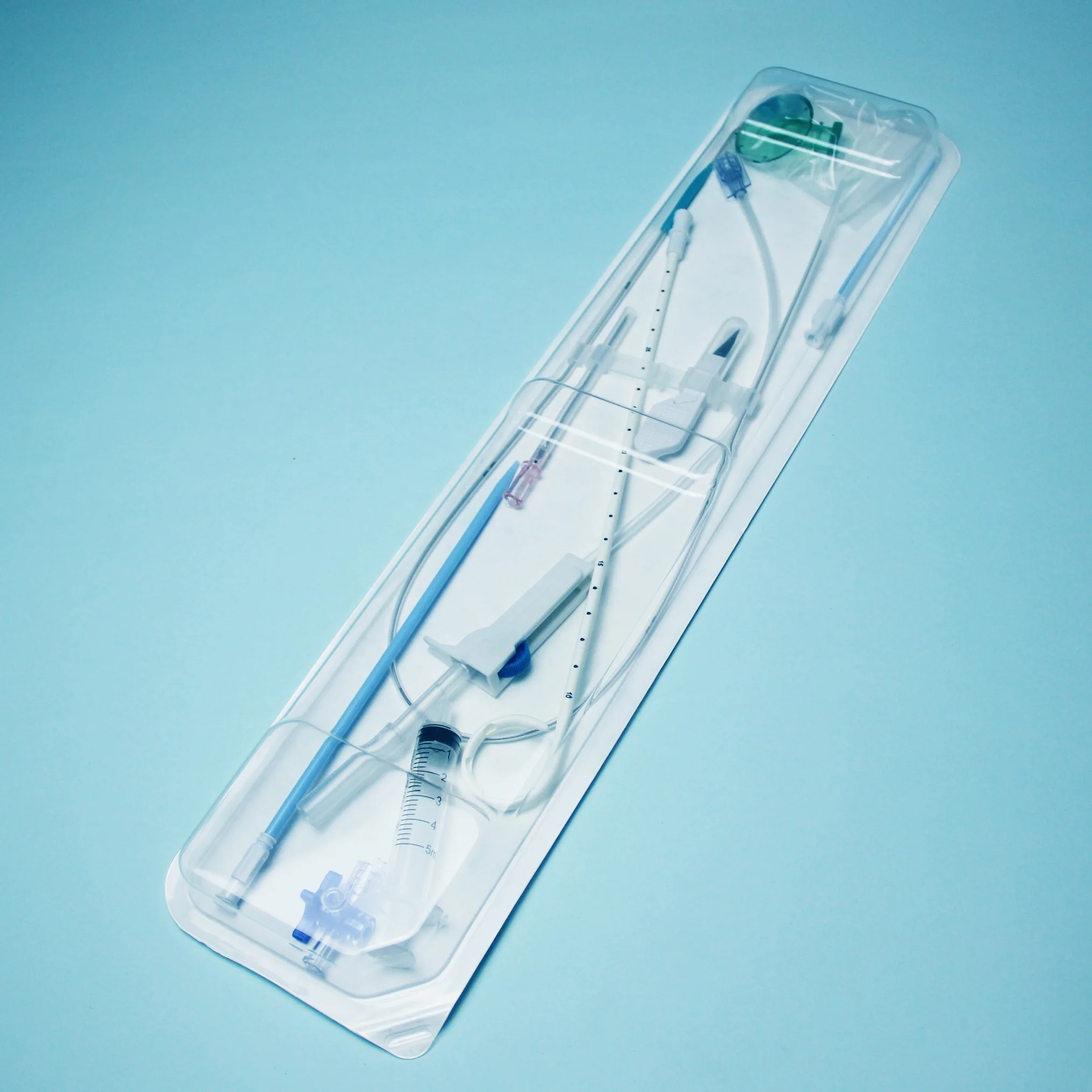 Tianck Medical disposable pneumothorax, hemothorax pleural effusion Pigtail Drainage Catheter Kit