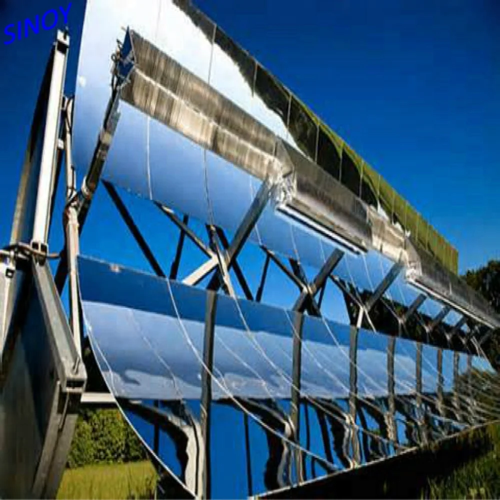 China 1.1mm 3mm 3.2mm 4mm solar glass mirror sheet for CSP solar stirling