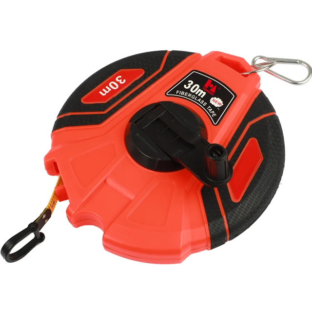 High Quality 20m 30m 50m Long Fiber Tape Measure Ruler Fiberglass Measuring Rule Tape