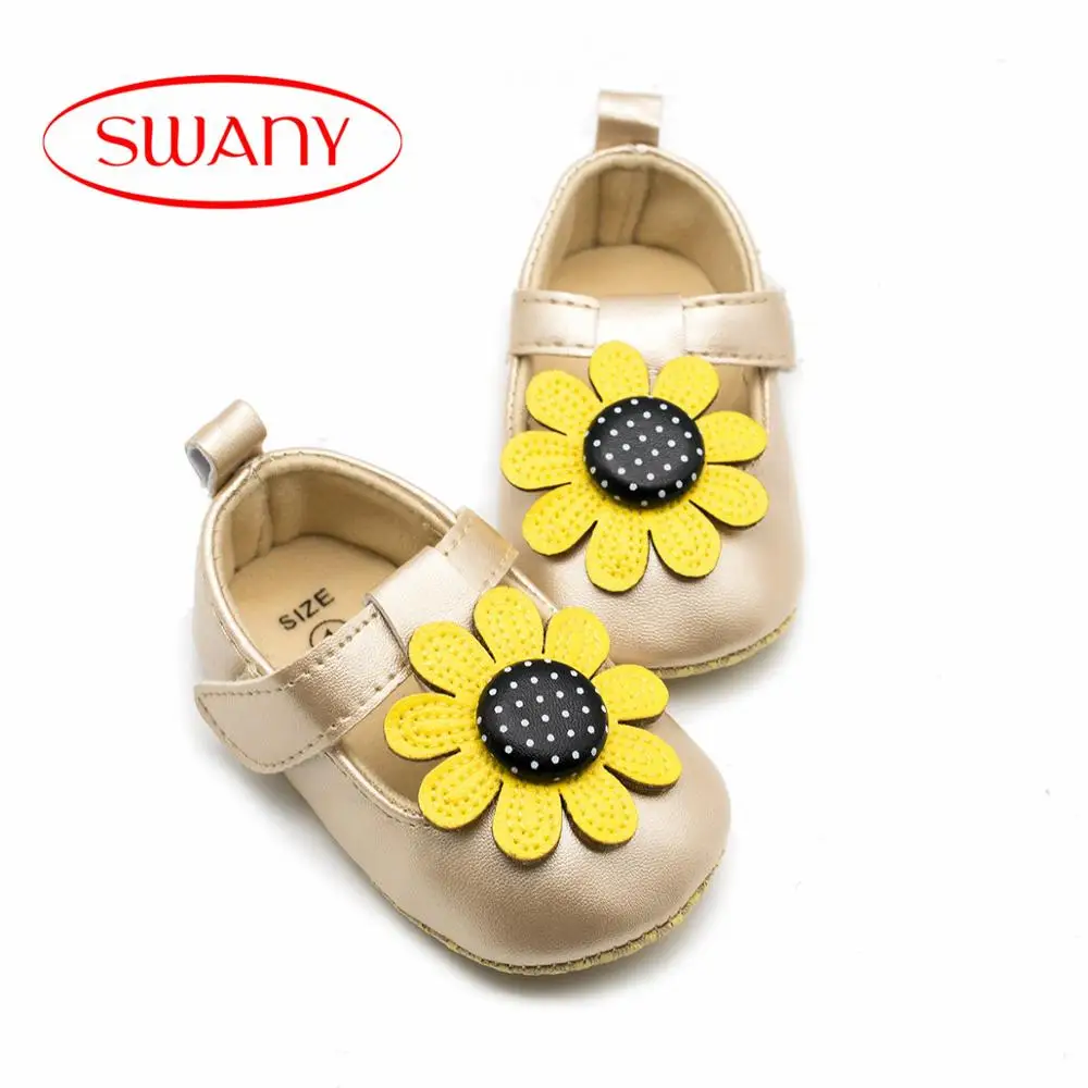 
Sunflower princess Soft Sole Baby Shoes 