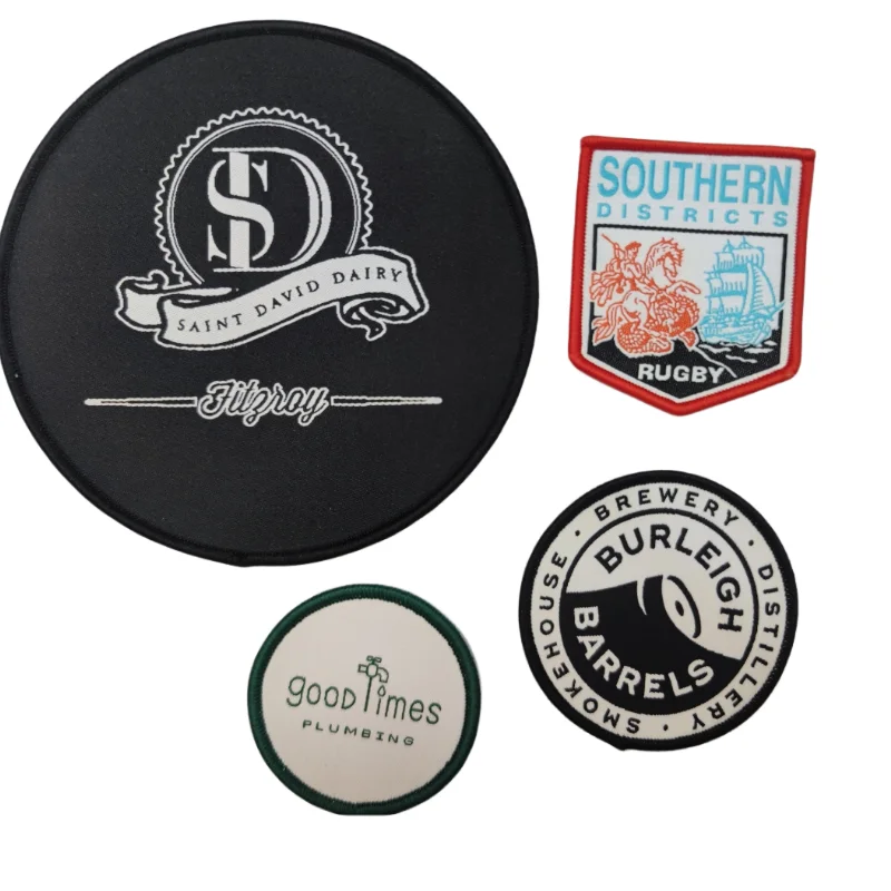 Wholesale Hot Low Minimum Embroidered Vendor Custom Woven Patches Embroidery Badge For Clothes Bags Shoes
