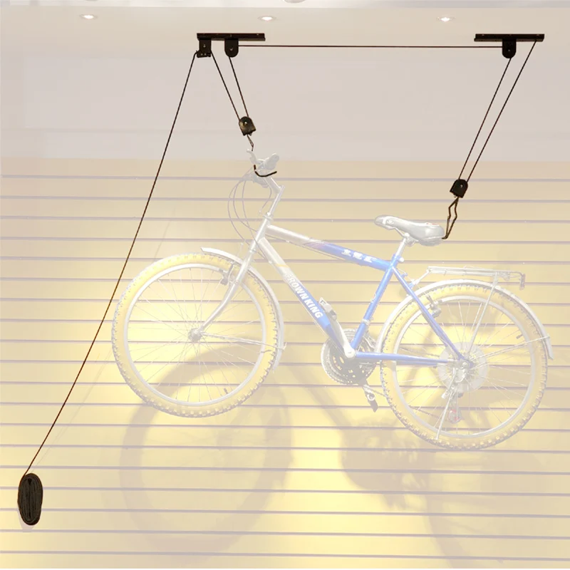 Bicycle ceiling lift hanger bike storage lift 20kg surfboard wall mount rack