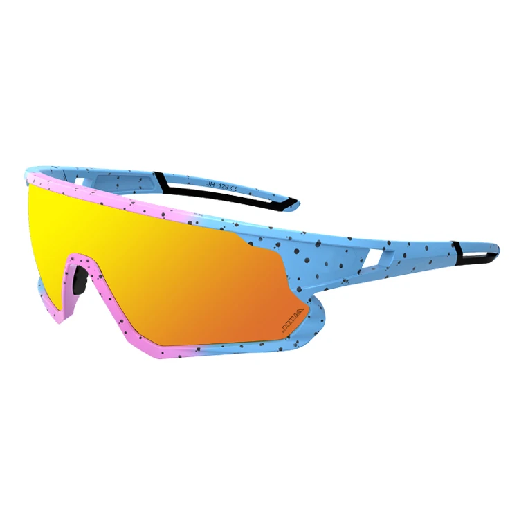 Factory customized Color fashion TR90 frame sunglasses sport motocross goggles