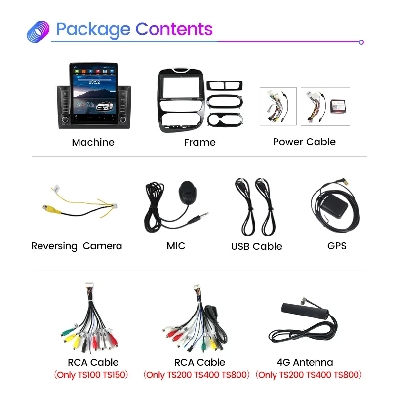 Navifly Tesla Style 8+128G car multimedia for Renault Clio 2013-2015 car radio ADAS DVR Mirror LinK car play auto audio system