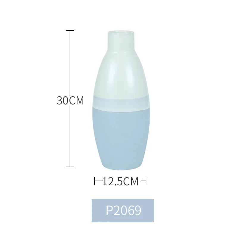 
ceramic & porcelain nordic decorative modern minimalist flower vase home decor cylinder hydroponic luxury vases wholesale 