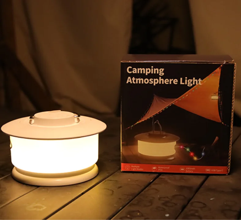 JSK-L20 Rechargeable Outdoor Decoration Lighting Smart Long Line RGB Strip Light  LED Camping Lights