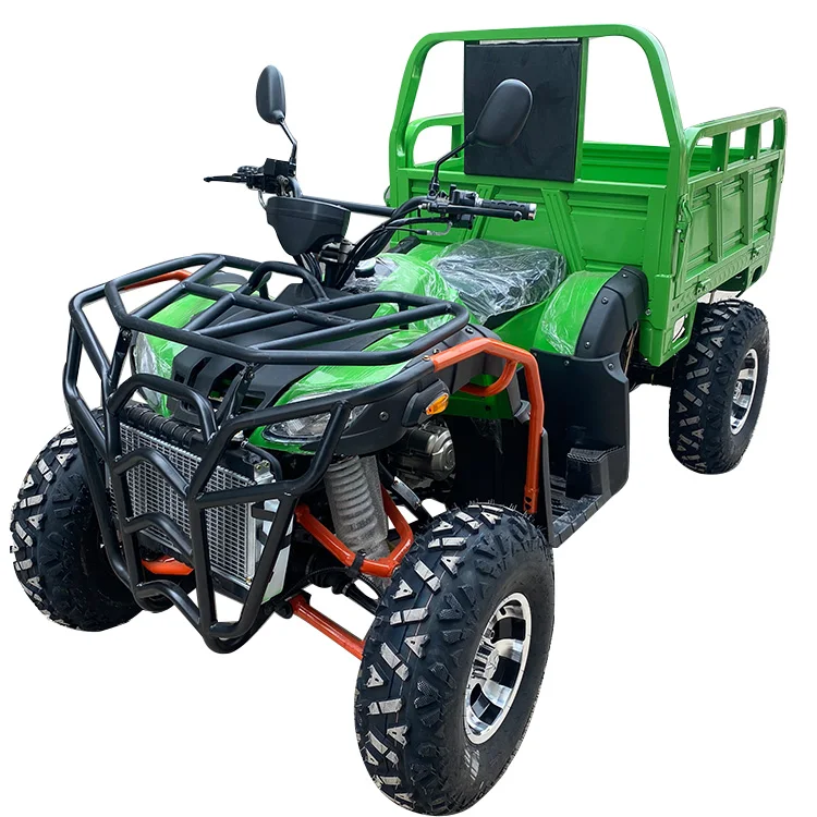 Powerful cuatri moto 4x4 off roader go cart dirt bike farm atv with trailer
