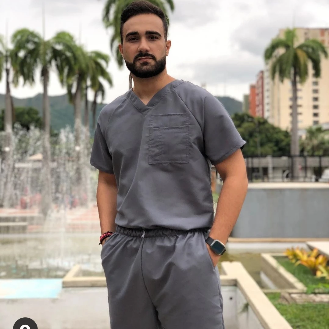 Dental Assistant Med Nursing Students Doctors Hosptal scrubs uniforms for man nursing medical uniform