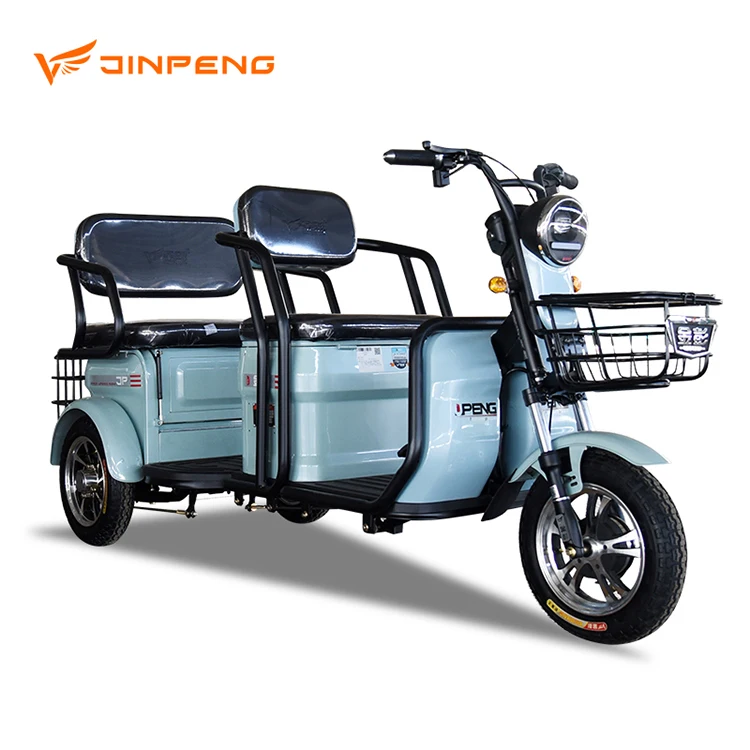 Jinpeng XD EEC CE Certificate Approved European Market Three Wheel Electric Tricycle for Adult Passenger Elderly Disabled