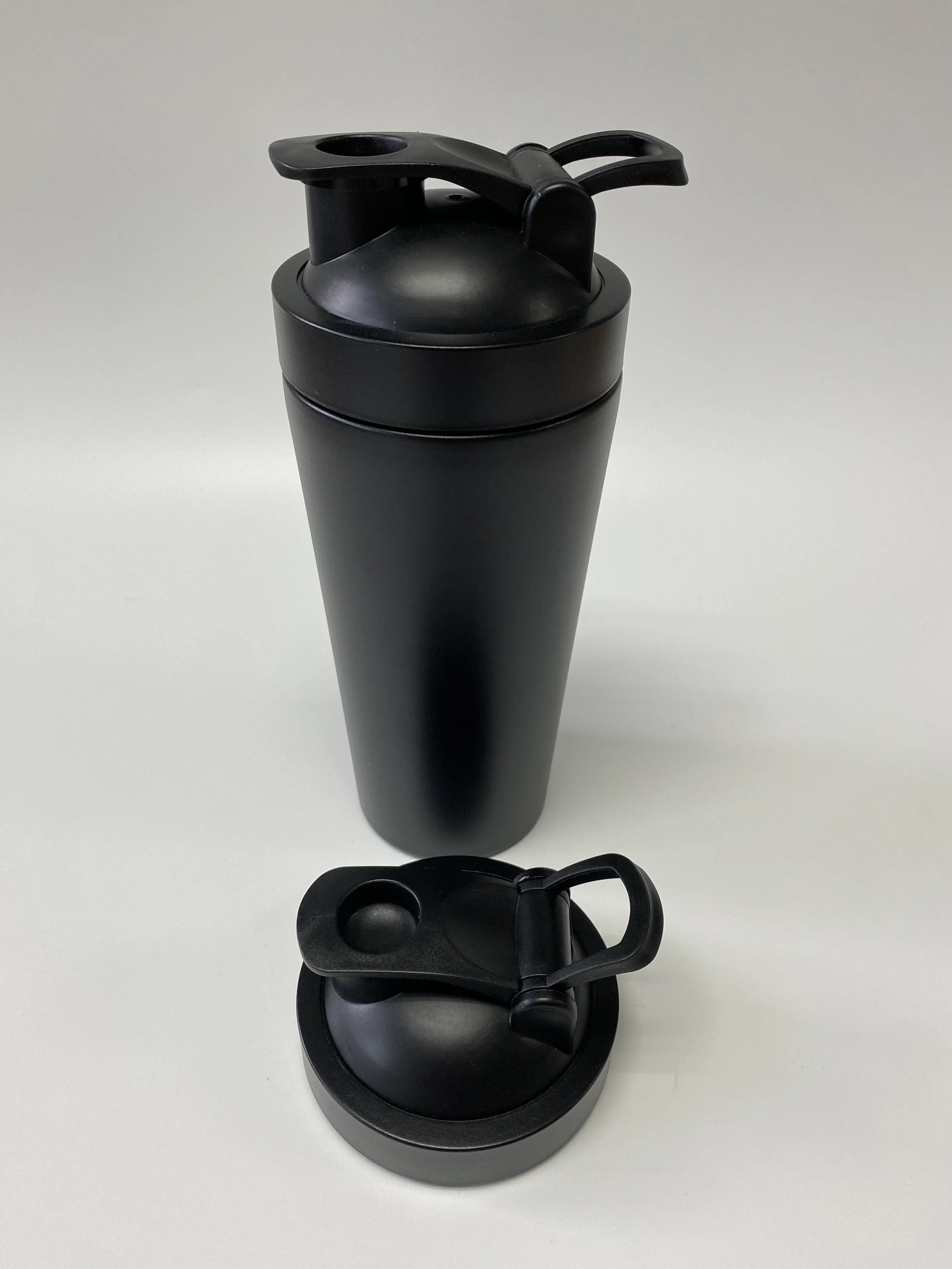 Custom High Quality Reusable Metal Sport Water Bottles Classic Gym Stainless Steel Blender Protein Shaker Bottle