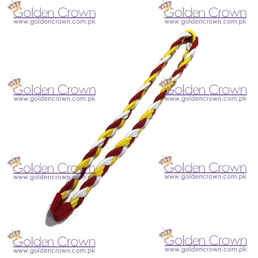 Custom Wholesale Uniform Shoulder Cords Red And White