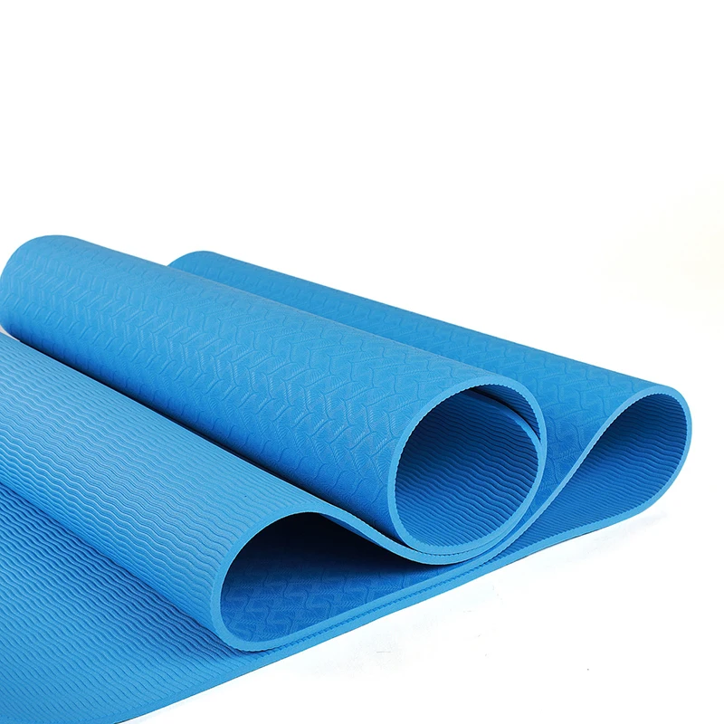 Wholesale Screen Print Embossed Eco Friendly Custom Logo 6mm 8mm TPE Yoga Mats