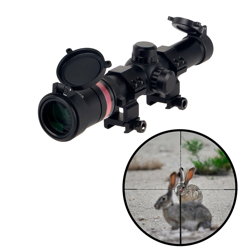 MZJ Optics 1.5-6x24 FFP Glass Etched Reticle First Focal Plane Illuminated Hunting Optical Scope Sight Mount Telescopic sights