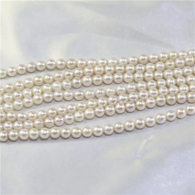 FEIRUN 5-6mm Round A+ Quality Cheap Price Pearls Natural Freshwater Beads