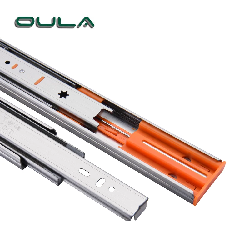 Stainless steel soft close ball bearing drawer slide furniture drawer slides channel 45mm