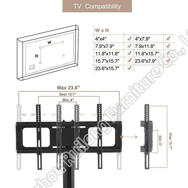 
Modern Luxury Simple Movable LCD Plasma TV Trolley Stand Designs Floor Mount Mobile Metal Iron Glass TV Stand With Wheels 
