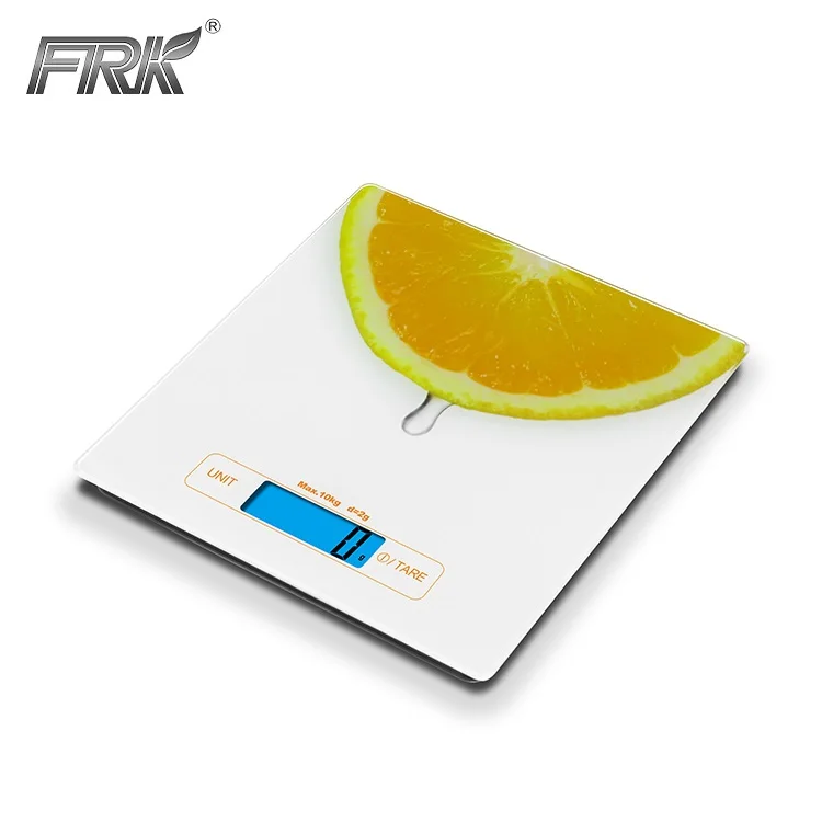 Высокоточные цифровые кухонные весы из закаленного стекла с сенсорной кнопкой 10 кг электронные