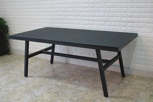 Новинка 2022, роскошный уличный садовый обеденный стол с алюминиевой рамкой в европейском стиле и стулья, мебель из ротанга