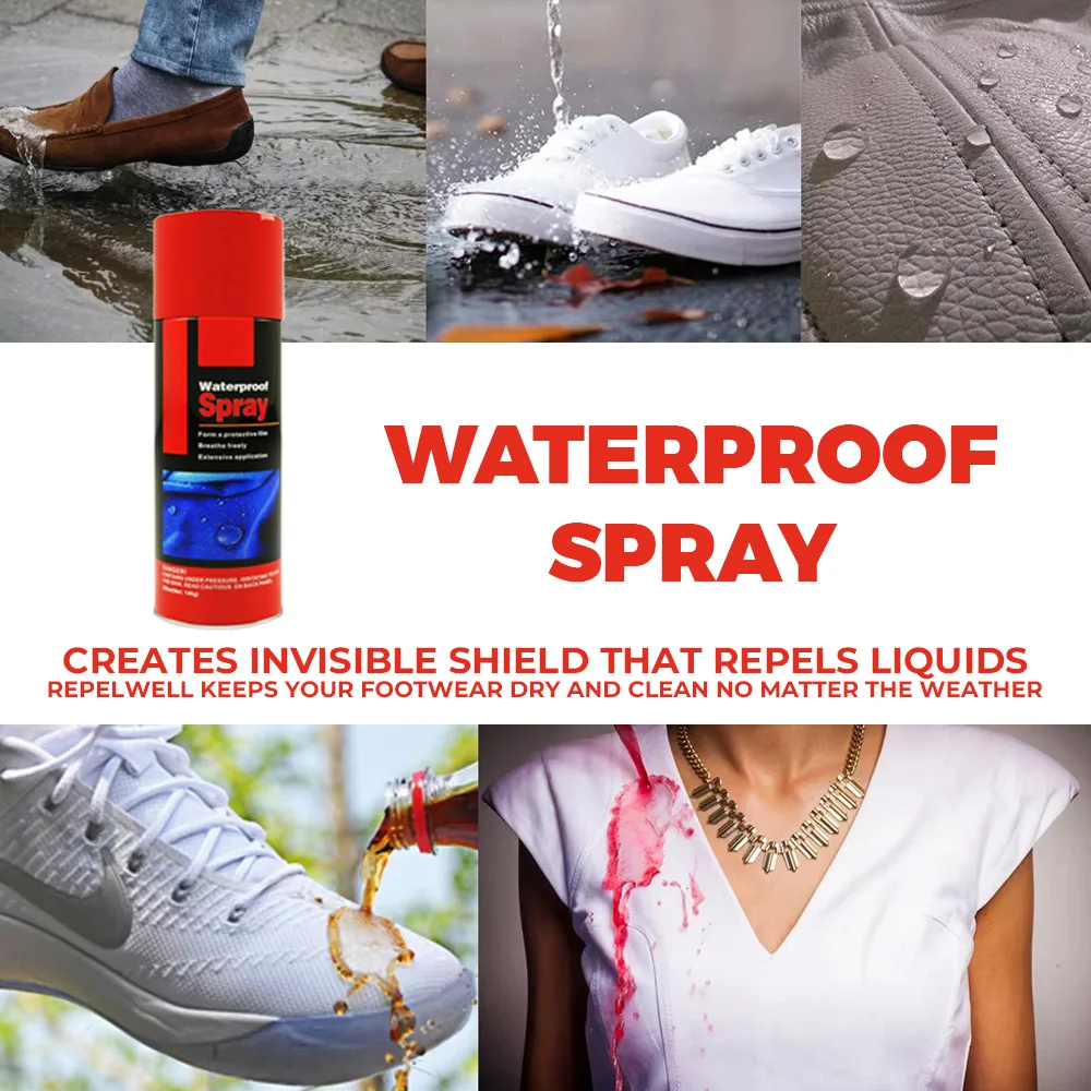 Shoe Care Nano Super Hydrophobic Silicone Nano Rain And Stain Resistant Spray Water Repellent Spray For Shoe