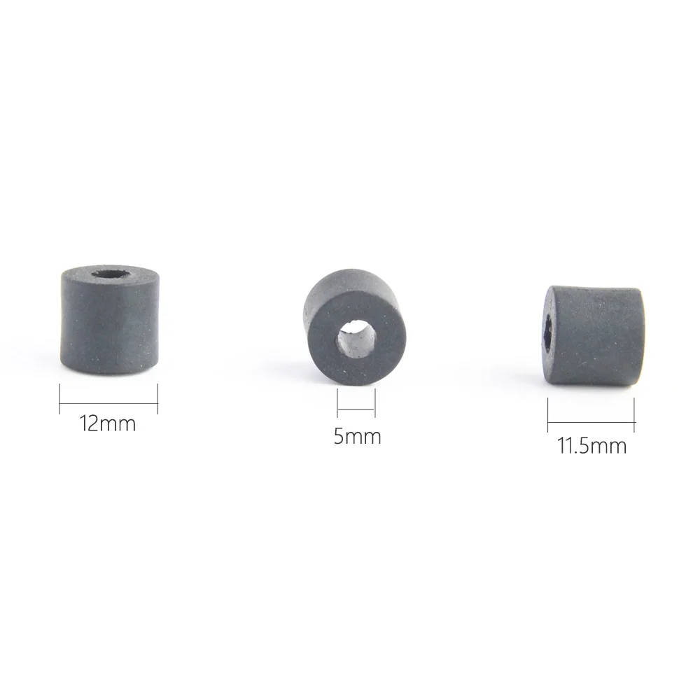 11mm Thick Black Nylon Round DIY Sheath Holster Spacers O-Ring Flat Hose Gasket Fastener Rubber Washer