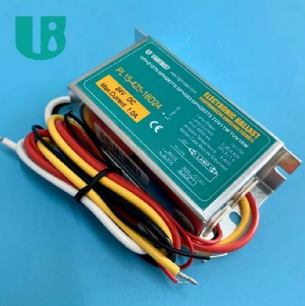 PL15-425-18D24 ultraviolet light electronic ballast factory price DC 12V 24V electronic uv ballast uv germicidal ballast 14W 18W