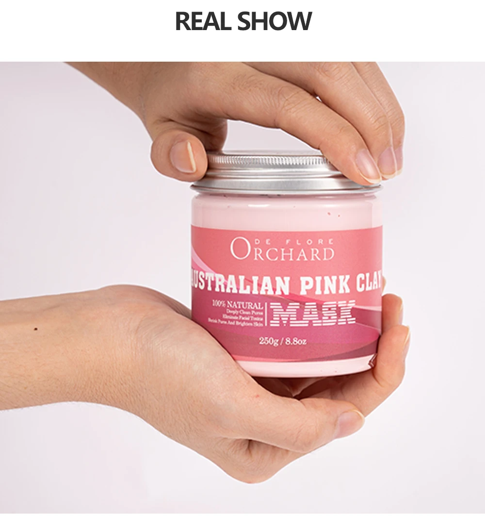 Skin Care Pink Mud Clay Face Mask for Blackhead Acne Removal