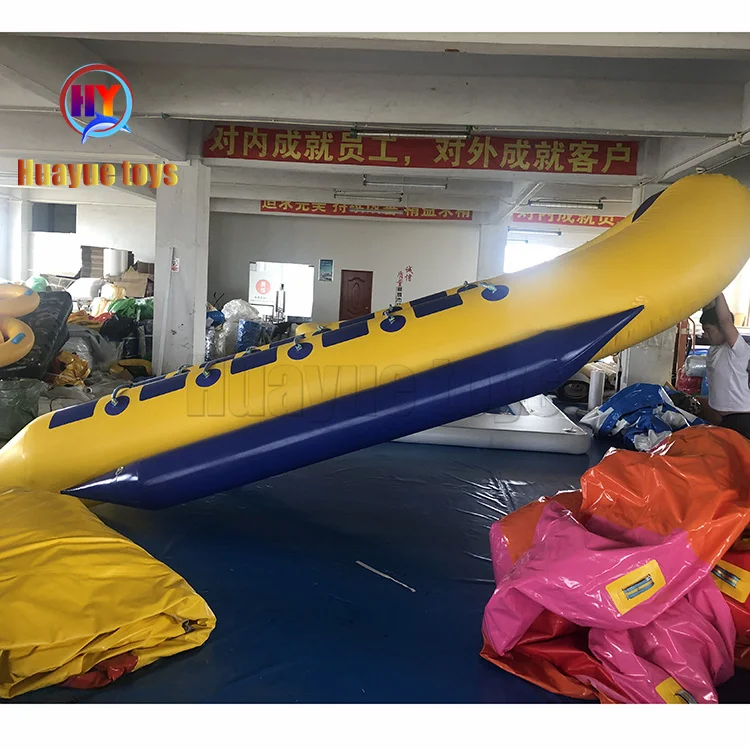 Water Sport Game PVC 10 Persons Inflatable Flying Fish Banana Boat For Sale
