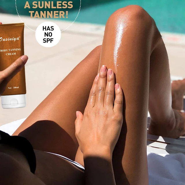 OEM Self Tanner Lotion Mousse with Organic Aloe Vera Shea Butter Sunless Natural Glow Self Tanning Lotion