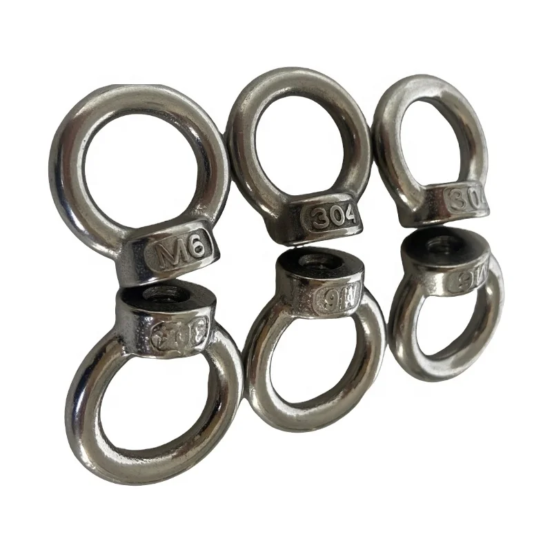 Factory-Priced DIN Standard Steel Eye Bolts M6 M8 M10 with Male Thread Metal Lifting Shoulder Ring for Machinery
