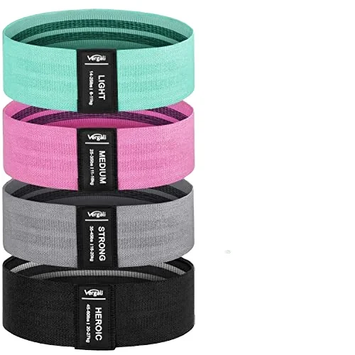 T314 Wholesale Custom Logo Print rubber Fitness Exercise Booty Hip Band Set Workout Loop Resistance Bands