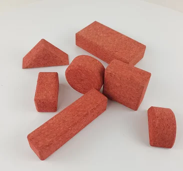 Non -Toxi colorful Cork Blocks Wooden Building Blocks Set in DIY Colors Intelligence Development Montessori Toy for Kids