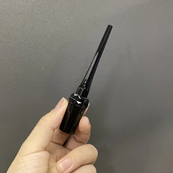 3.5ml custom matte black cute diamond octagon luxury custom glue eyelash empty tube liquid eyeliner container with tips brush