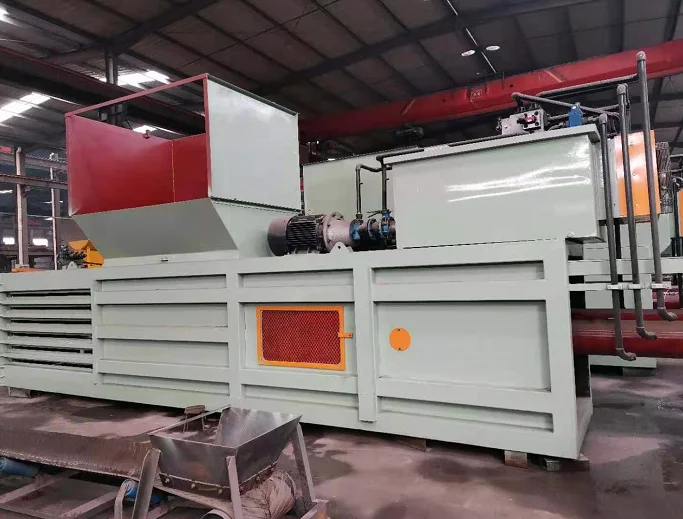 Horizontal Automatic Waste Cardboard Compress Baler Hydraulic Baling Press Machine