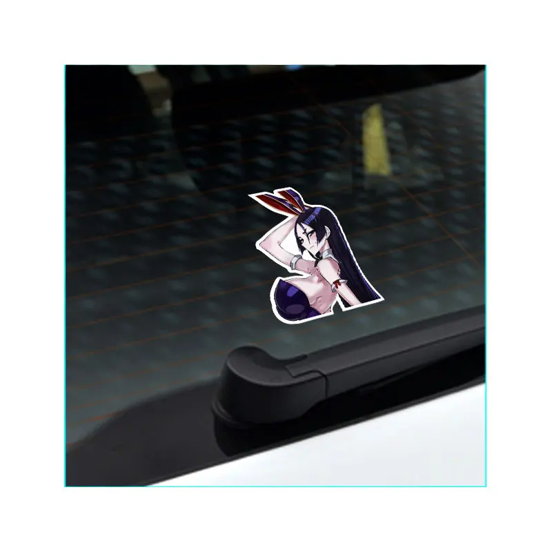 Sexy Cute Bunny Girl Reflective Waterproof PVC Sticker Decals for Car Motorcycle Trunk Toilet Lid Refrigerator Affixing